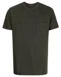 Мужская темно-зеленая футболка с круглым вырезом от Barena