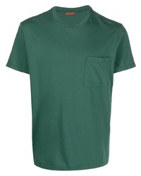 Мужская темно-зеленая футболка с круглым вырезом от Barena