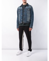 Мужская темно-зеленая футболка с круглым вырезом от Sunspel