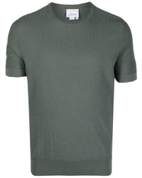 Мужская темно-зеленая футболка с круглым вырезом от Brioni