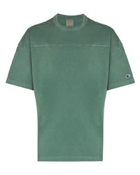 Мужская темно-зеленая футболка с круглым вырезом от Champion