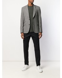 Мужская темно-зеленая футболка с круглым вырезом от Zanone