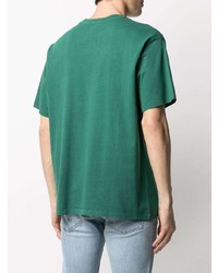 Мужская темно-зеленая футболка с круглым вырезом от Levi's