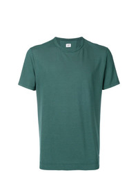 Мужская темно-зеленая футболка с круглым вырезом от CP Company