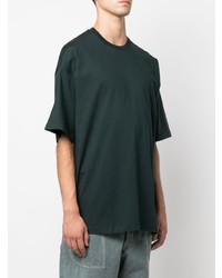Мужская темно-зеленая футболка с круглым вырезом от Oamc