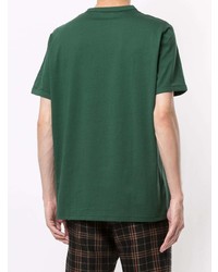 Мужская темно-зеленая футболка с круглым вырезом от Fred Perry