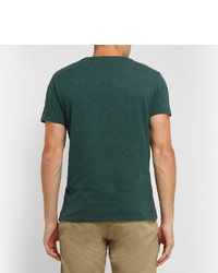 Мужская темно-зеленая футболка с круглым вырезом от J.Crew
