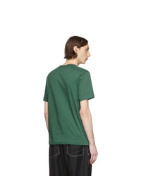 Мужская темно-зеленая футболка с круглым вырезом от Comme Des Garcons SHIRT
