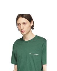 Мужская темно-зеленая футболка с круглым вырезом от Comme Des Garcons SHIRT