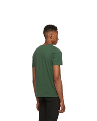 Мужская темно-зеленая футболка с круглым вырезом от Harmony