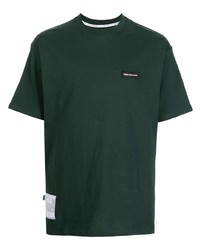 Мужская темно-зеленая футболка с круглым вырезом от Izzue