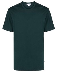Мужская темно-зеленая футболка с круглым вырезом от James Perse