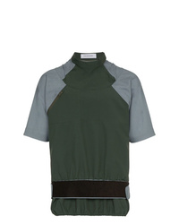 Мужская темно-зеленая футболка с круглым вырезом от Kiko Kostadinov