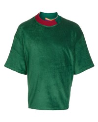 Мужская темно-зеленая футболка с круглым вырезом от Kolor