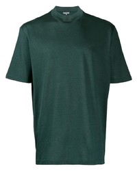 Мужская темно-зеленая футболка с круглым вырезом от Lanvin