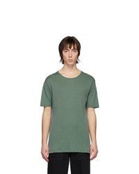 Мужская темно-зеленая футболка с круглым вырезом от Lemaire