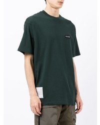 Мужская темно-зеленая футболка с круглым вырезом от Izzue