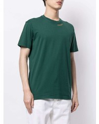 Мужская темно-зеленая футболка с круглым вырезом от DSQUARED2