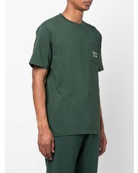 Мужская темно-зеленая футболка с круглым вырезом от Palmes