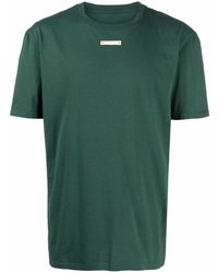 Мужская темно-зеленая футболка с круглым вырезом от Maison Margiela