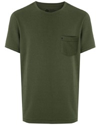 Мужская темно-зеленая футболка с круглым вырезом от OSKLEN