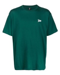 Мужская темно-зеленая футболка с круглым вырезом от PATTA