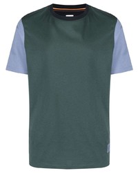 Мужская темно-зеленая футболка с круглым вырезом от Paul Smith