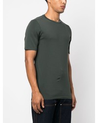 Мужская темно-зеленая футболка с круглым вырезом от Transit