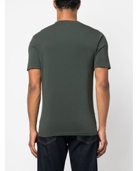 Мужская темно-зеленая футболка с круглым вырезом от Transit