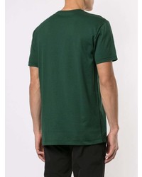 Мужская темно-зеленая футболка с круглым вырезом от Dolce & Gabbana