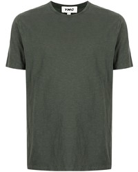 Мужская темно-зеленая футболка с круглым вырезом от YMC