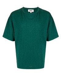 Мужская темно-зеленая футболка с круглым вырезом от YMC