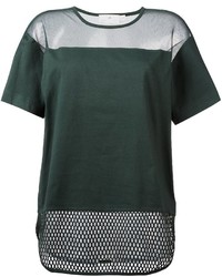 Женская темно-зеленая футболка от adidas by Stella McCartney