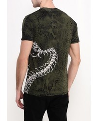 Мужская темно-зеленая футболка от Affliction