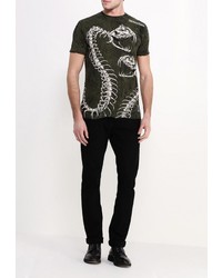 Мужская темно-зеленая футболка от Affliction