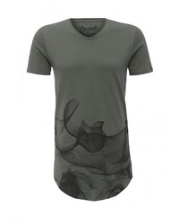 Мужская темно-зеленая футболка от Jack &amp; Jones