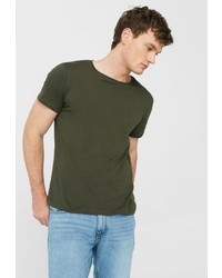 Мужская темно-зеленая футболка от Mango Man