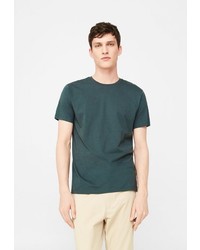 Мужская темно-зеленая футболка от Mango Man