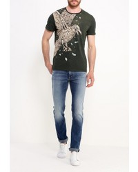 Мужская темно-зеленая футболка от Medicine