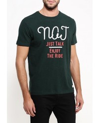 Мужская темно-зеленая футболка от SPRINGFIELD