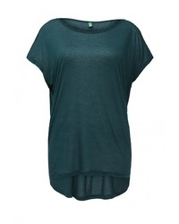 Женская темно-зеленая футболка от United Colors of Benetton