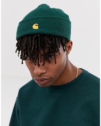 Мужская темно-зеленая шапка от Carhartt WIP