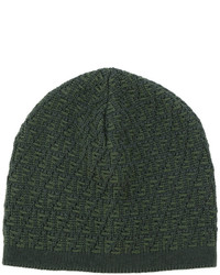Мужская темно-зеленая шапка от Fendi