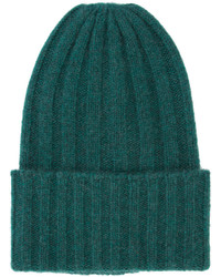 Женская темно-зеленая шапка от The Elder Statesman