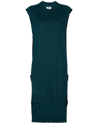 Темно-зеленая шерстяная вязаная блузка от MM6 MAISON MARGIELA