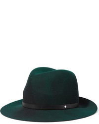 Женская темно-зеленая шерстяная шляпа от Rag & Bone