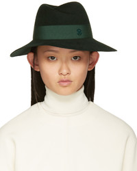 Женская темно-зеленая шляпа от Maison Michel