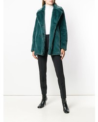 Темно-зеленая шуба от Closed