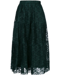 Темно-зеленая юбка со складками от See by Chloe
