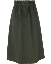 Темно-зеленая юбка от MM6 MAISON MARGIELA